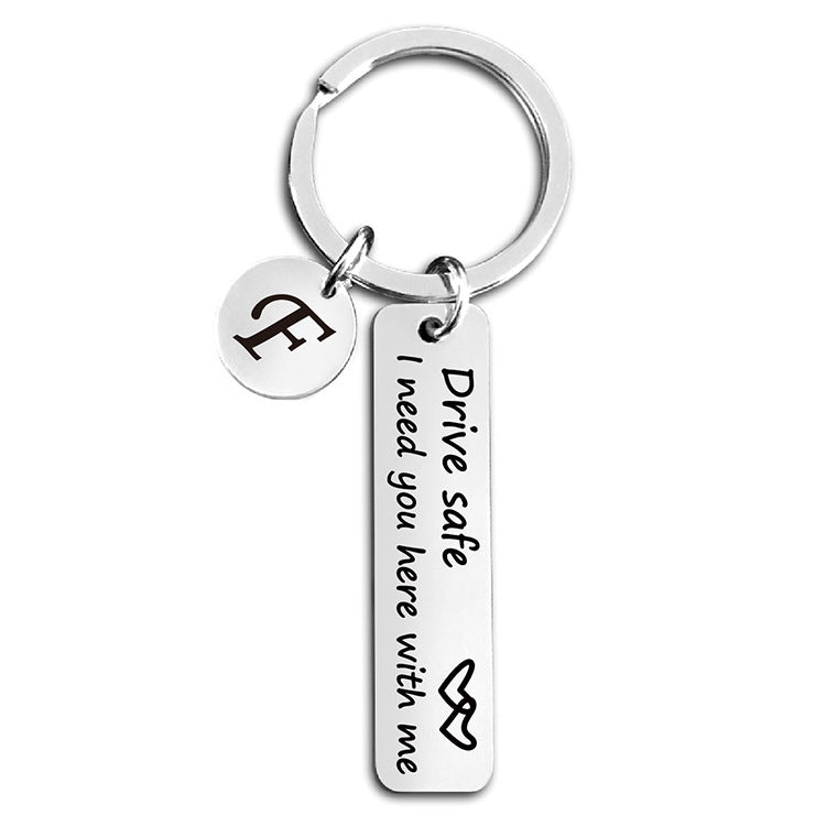 Wholesale Stainless Steel Love Driving Keychain